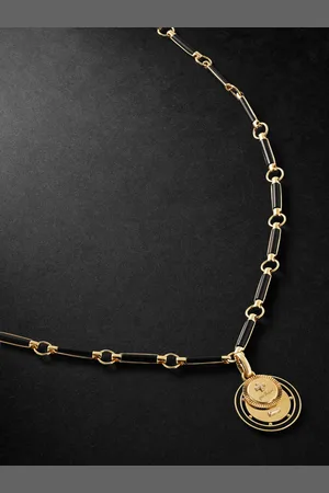 Foundrae Ever Growing Vivacity 18-Karat Onyx Necklace - Men