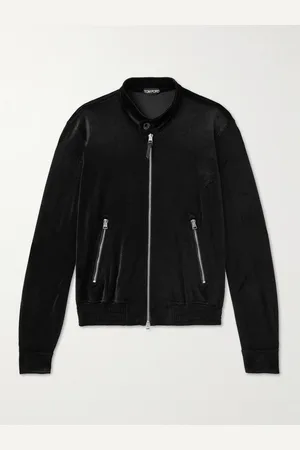 Tom Ford Silk and Cotton-Blend Velvet Track Jacket - Men - - IT 46