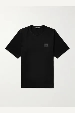 Dolce & Gabbana Logo-Appliquéd Cotton-Jersey T-Shirt - Men - - IT 56