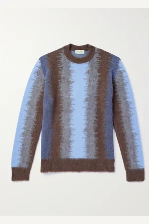 PIACENZA 1733 Striped Brushed-Wool Sweater - Men - - IT 50