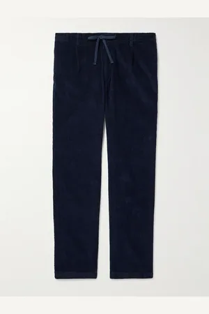 HARTFORD Tanker Slim-Fit Straight-Leg Cotton-Corduroy Drawstring Trousers - Men - - IT 46