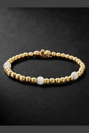 PATTARAPHAN Tri Anya Baby Cycle 14-Karat Moonstone Bracelet - Men