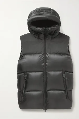 HERNO Slim-Fit Corduroy-Trimmed Quilted Shell Hooded Down Gilet - Men - - IT 50