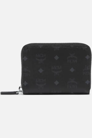 MCM M-Veritas Mini Coated-Canvas Wallet