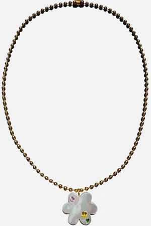 NOTTE Superbloom Mother of Pearl and Gold-Plated Necklace