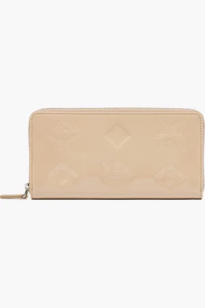 MCM Aren Large Zipped Leather Wallet
