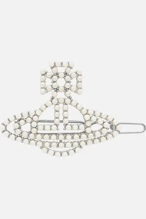 Vivienne Westwood Annalisa Silver-Tone Faux Pearl Hair Clip