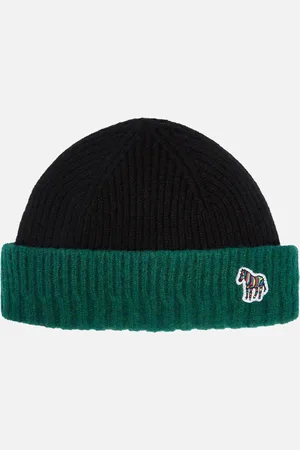 Paul Smith Zebra Rib-Knit Wool Beanie