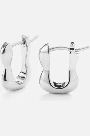 Jenny Squiggle -Plated Huggie Earrings
