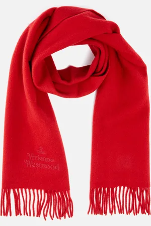 Vivienne Westwood Embroidered Wool Logo Scarf