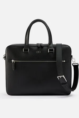 Salvatore Ferragamo Textured Leather Briefcase