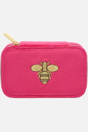 ESTELLA BARTLETT Bee Embroidered Velvet Jewellery Box