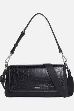Calvin Klein CK Must Croc-Effect Faux Leather Shoulder Bag