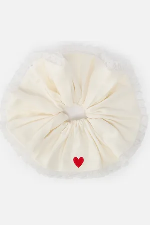 Sister Jane Lucky Cotton-Blend Twill Scrunchie