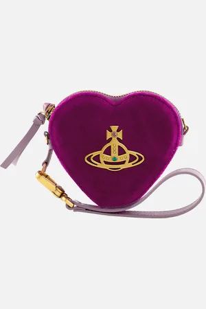 Vivienne Westwood Heart Velour Wristlet