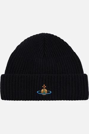 Vivienne Westwood Ribbed Wool Beanie Hat
