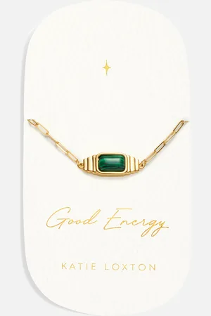 Katie Loxton Malachite -Plated Bracelet