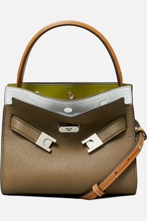 Tory Burch Lee Radziwill Colour-Block Petite Double Bag