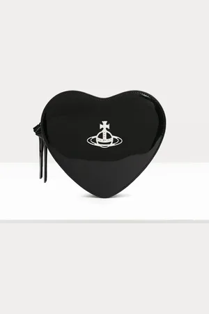Vivienne Westwood Louise Heart Patent Leather Crossbody Bag