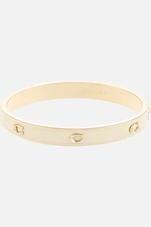 Coach Plated C Hinge Bangle