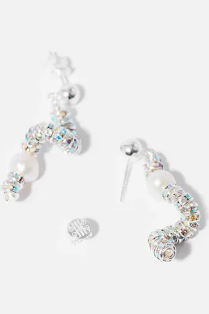 Pearl Octopuss. Y Tiny Snake Freshwater Pearl Drop Earrings