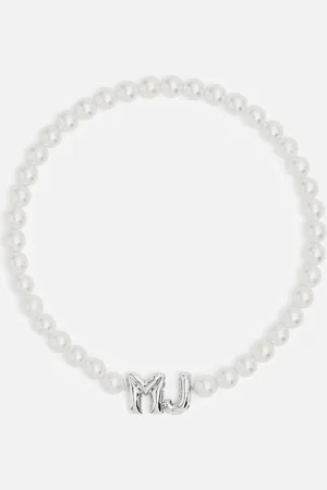 Marc Jacobs Balloon Faux Pearl -Tone Necklace - XS/S