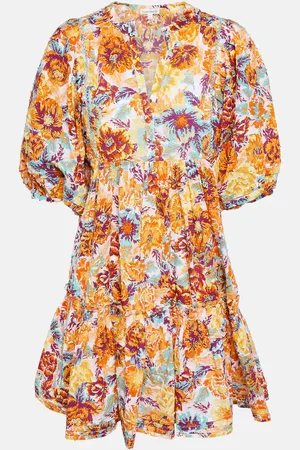 Aria floral cotton minidress