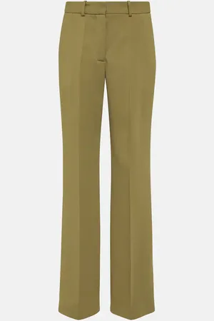 Lurex-knit flared trousers - Woman