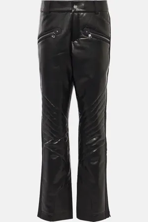 Leather Look Tapered Trousers