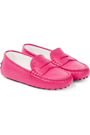 Junior PINK Junior Gommino Driving Shoes in Suede