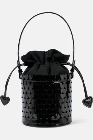 Aquazzura Amorouse leather-trimmed bucket bag