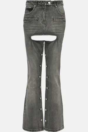 Courrèges Button-down straight jeans