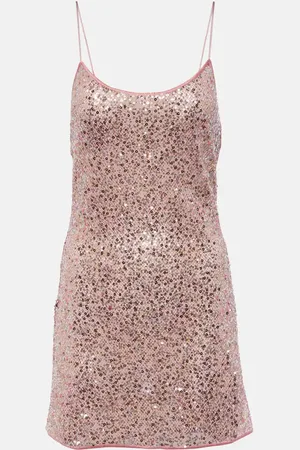 Oseree Netquins slip dress