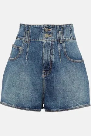 Alaïa High-rise denim shorts