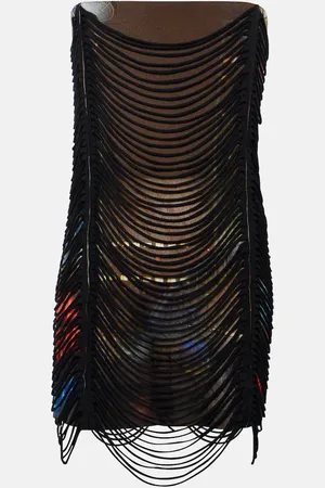 Jean Paul Gaultier X Shayne Oliver printed minidress