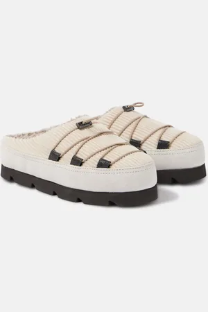 Brunello Cucinelli Chunky shearling-lined slippers