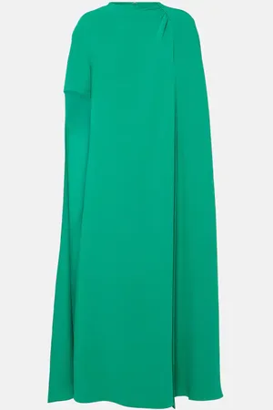 VALENTINO Cady Couture caped midi dress