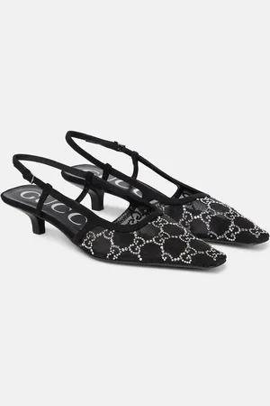 Gucci Demi embellished slingback pumps