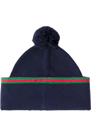 Gucci Web Strip cotton beanie