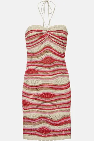 Farm Rio Floral halterneck cotton minidress