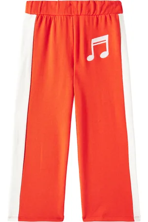 Mini Rodini Note cotton jersey sweatpants
