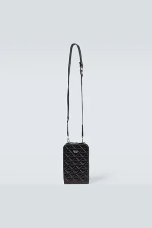 Prada Embellished leather phone case