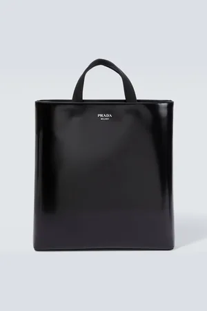 Prada Leather tote bag and water bottle set