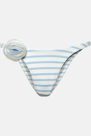 SAME Rose 90s floral-applique bikini bottoms