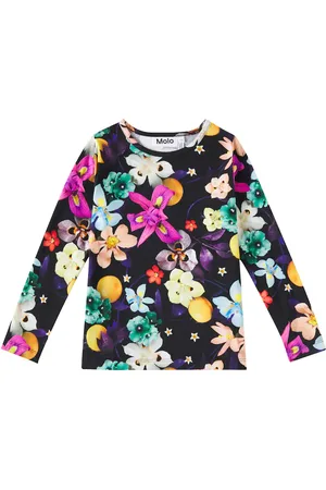 Molo Rose floral cotton-blend top