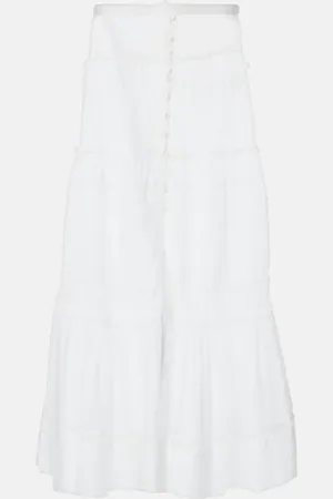 Marant Etoile Gihane cotton voile maxi skirt