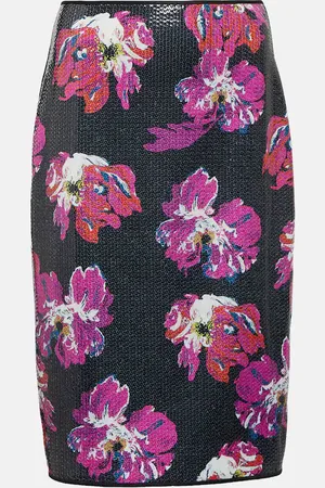 Diane von Furstenberg Mika sequined midi skirt