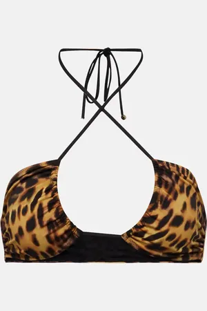 Stella McCartney Printed halterneck bikini top