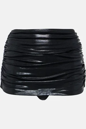 Norma Kamali Bill lame skort