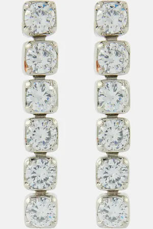 Jil Sander Crystal-embellished drop earrings
